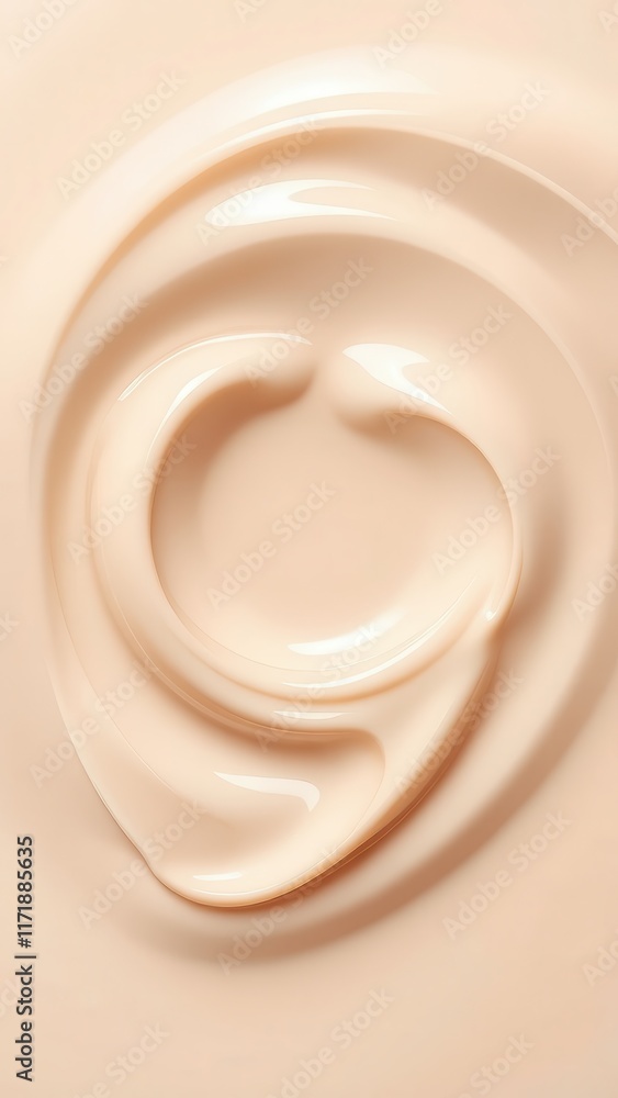 Luxurious cream swirl texture for skincare and beauty background concepts Luxurious cream swirl texture for skincare and beauty background concepts