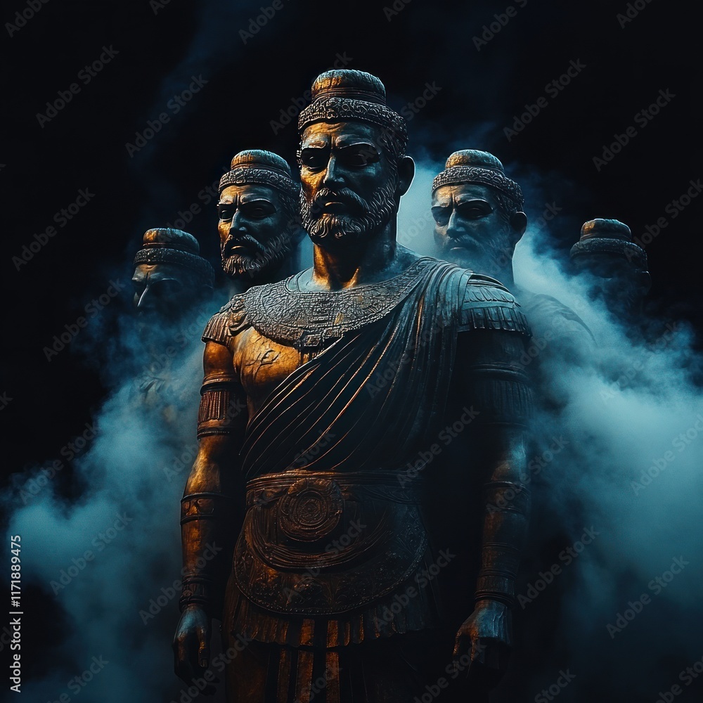 Dussehra Festival Celebration Grand Statue Illustration Dussehra Festival Celebration Grand Statue Illustration