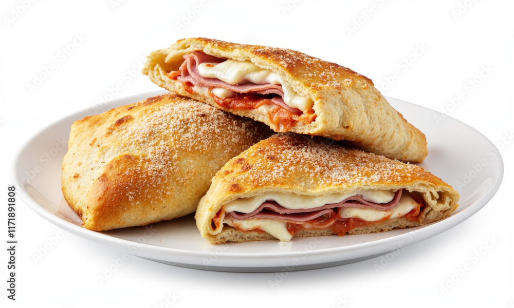 Calzone with Ham, Ricotta, and Mozzarella Calzone with Ham, Ricotta, and Mozzarella
