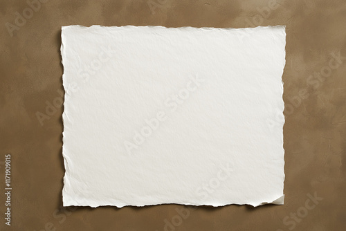 Blank white paper with perfectly flat surface, isolated