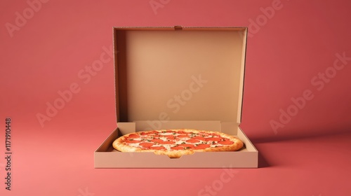 Blank pizza boxes mockup