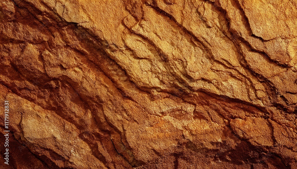 Golden Sunlit Rock Surface with Natural Erosion Patterns and Textured Layers for Geological Studies, Artistic Backgrounds, and Design Projects Golden Sunlit Rock Surface with Natural Erosion Patterns and Textured Layers for Geological Studies, Artistic Backgrounds, and Design Projects