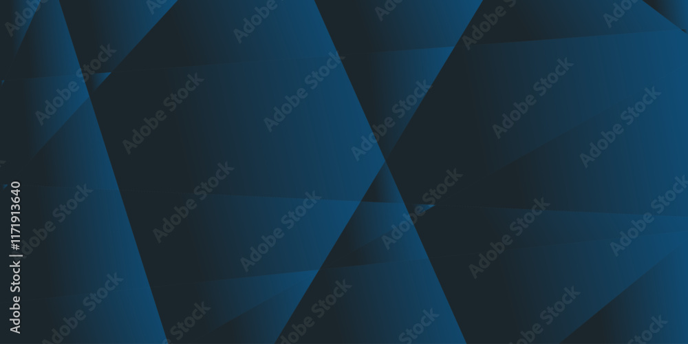 Obraz premium Abstract Geometric Texture: Navy Blue Diamond Pattern. This is a dark blue abstract geometric background texture. The pattern consists of overlapping shapes in varying shades.