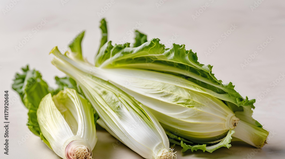 Endive green isolated on white background Endive green isolated on white background