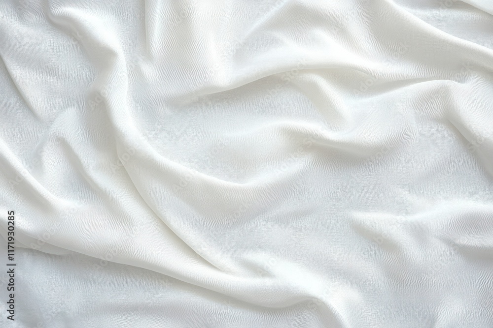 Obraz premium Crumpled White Texture Soft Lighting Minimalistic Design Background