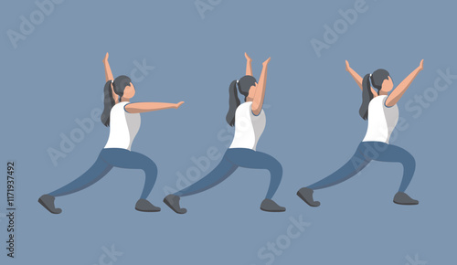 illustration vector graphic of exercise is good for physical health