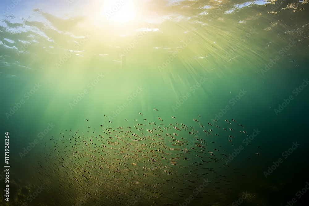 Obraz premium Serene Ocean Plankton Wallpaper and Background for Tranquil Designs