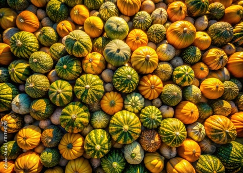 Farm-fresh bitter gourds, organically grown, viewed from above; a vibrant harvest.