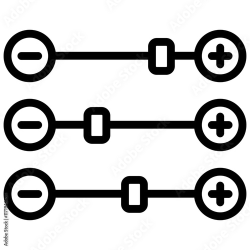 Adjustment Icon Lineal Style