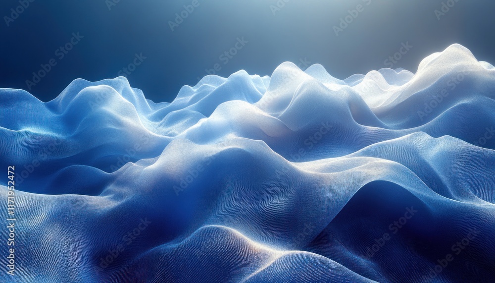 Obraz premium Calm Blue Gradient Background with Smooth Transitions for Creative Abstract Design