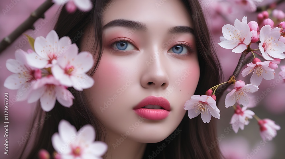 Spring beauty and natural elegance captured through delicate cherry blossoms highlighting feminine grace pastel tones soft makeup and floral aesthetics celebrating seasonal renewal and timeless charm
Spring beauty and natural elegance captured through delicate cherry blossoms highlighting feminine grace pastel tones soft makeup and floral aesthetics celebrating seasonal renewal and timeless charm