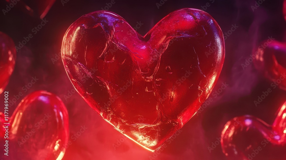 A whimsical scene filled with vibrant red hearts gracefully soaring through the air, capturing the essence of love and joy on Valentine's Day. A whimsical scene filled with vibrant red hearts gracefully soaring through the air, capturing the essence of love and joy on Valentine's Day.