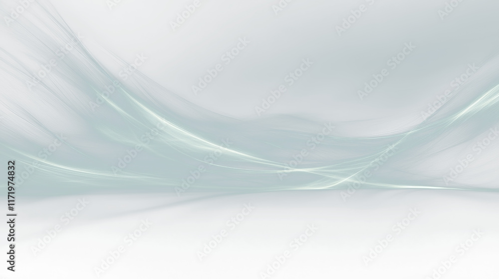 Naklejka premium Mystical Foggy Night in Delicate Blue Hues