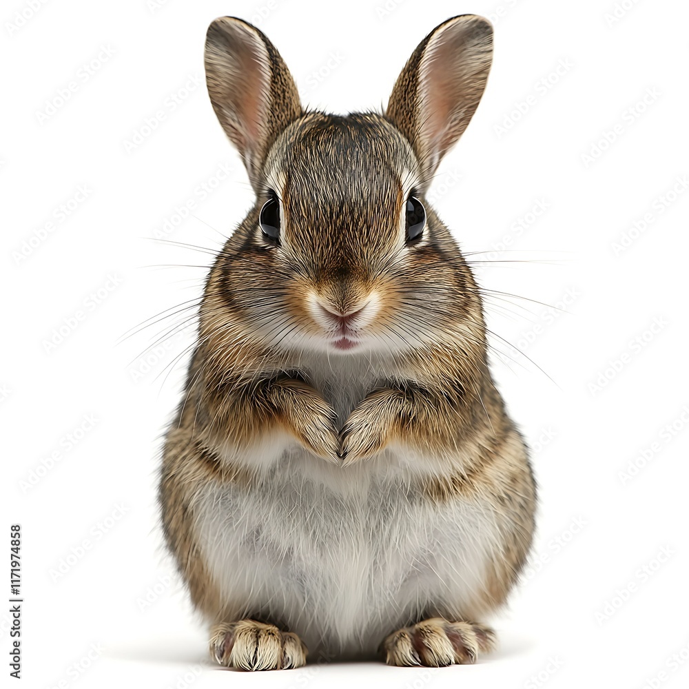 Cute bunny rabbit sitting, white background, pet animal, nature wildlife. Cute bunny rabbit sitting, white background, pet animal, nature wildlife.