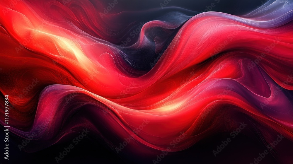 Dynamic Abstract Red and Black Gradient Background with Fluid Patterns and Grainy Texture Dynamic Abstract Red and Black Gradient Background with Fluid Patterns and Grainy Texture