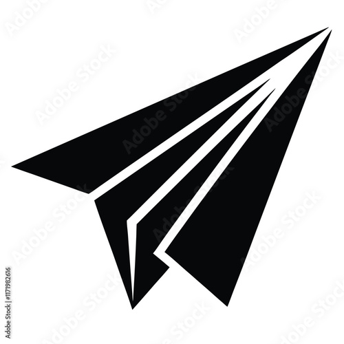 paper plane logo icon vector file