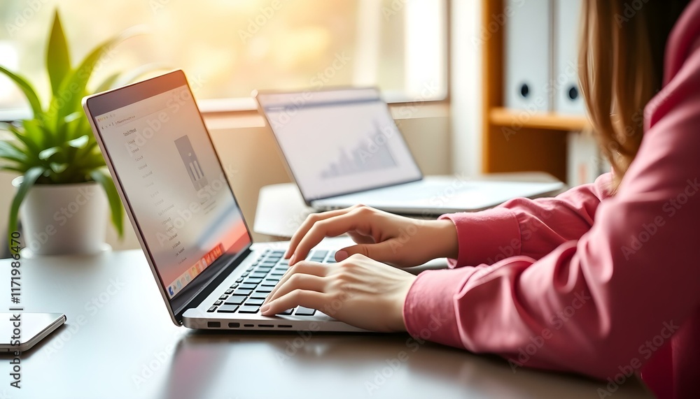 Fototapeta premium Working from Home