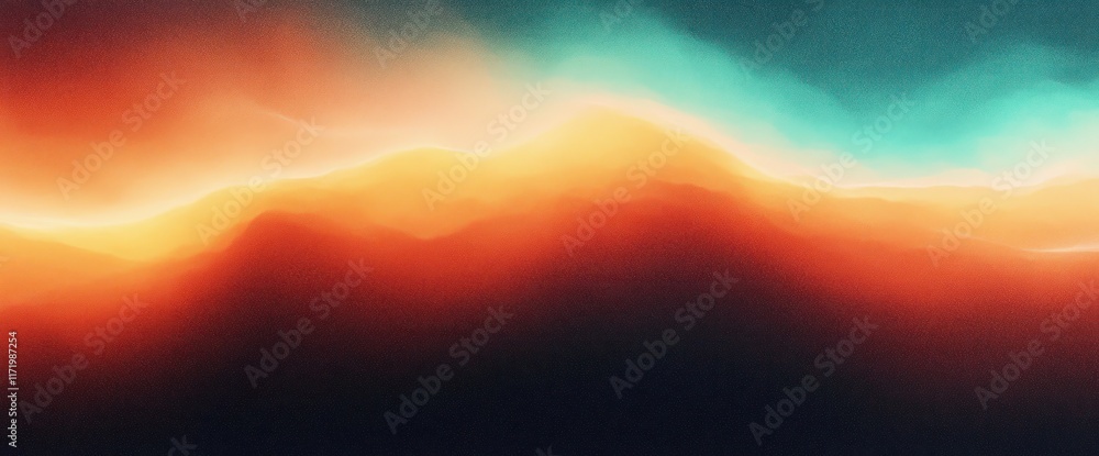 Teal Orange Gradient Abstract Landscape Vibrant Smooth Transition Dreamy Retro Graphic Design Teal Orange Gradient Abstract Landscape Vibrant Smooth Transition Dreamy Retro Graphic Design