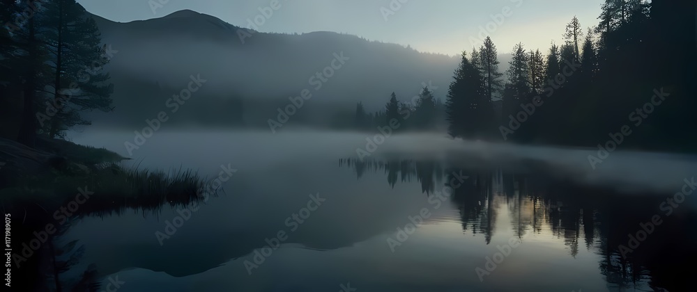 Rich reflections hosted on serene surfaces portraying natures serene artistry