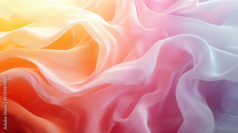 Obraz premium Pastel Dream: A Symphony of Colors in Soft Fabric