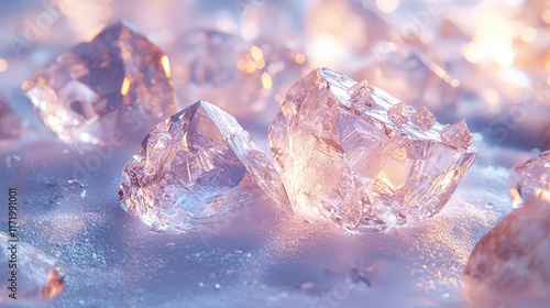 Crystalline Ice Formations: A Sparkling Winter Wonderland