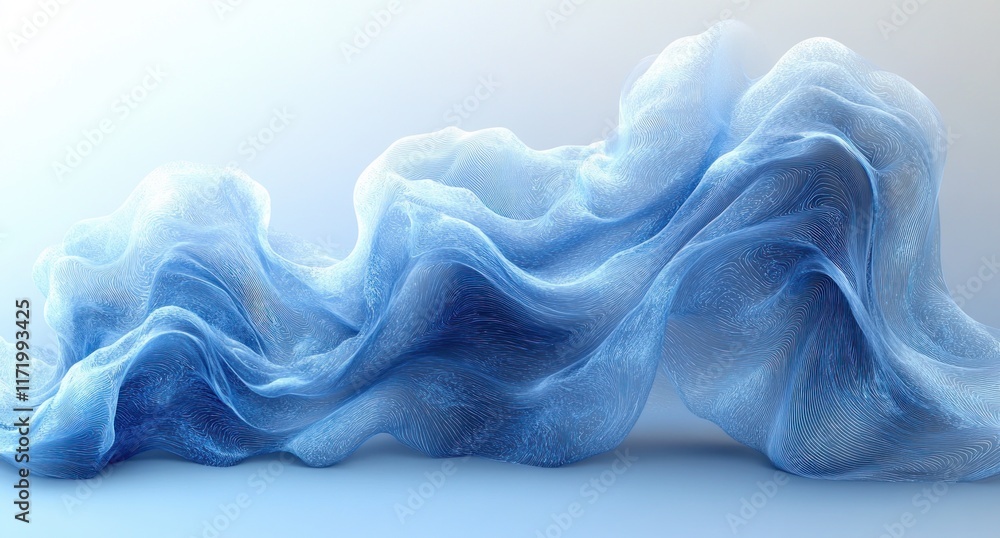 Soft Blue Abstract Wave Design Minimalist Art Line Patterns Fluidity Modern High Key Lighting Soft Blue Abstract Wave Design Minimalist Art Line Patterns Fluidity Modern High Key Lighting