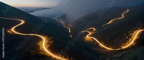 Winding trails leading through hilly terrains promote connection with wildlife flourishing