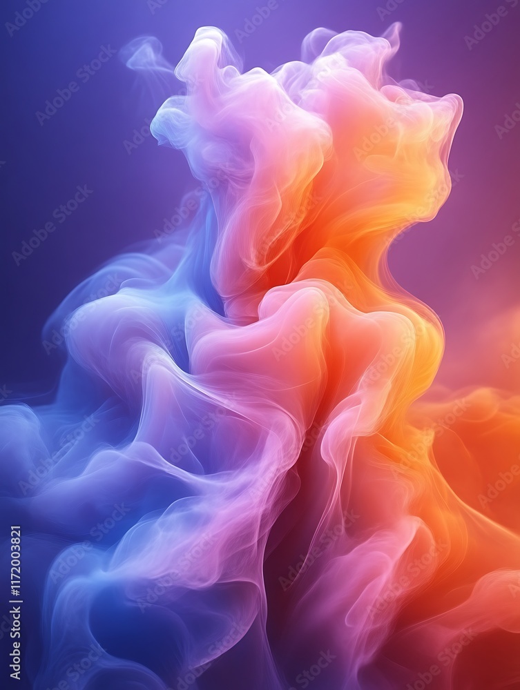 Abstract colorful smoke swirls. (7) Abstract colorful smoke swirls. (7)
