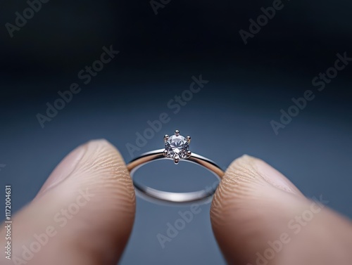 Jeweler setting a tiny gem into a delicate ring mount, Skill and precision, Artisan s focus in fine detail photo