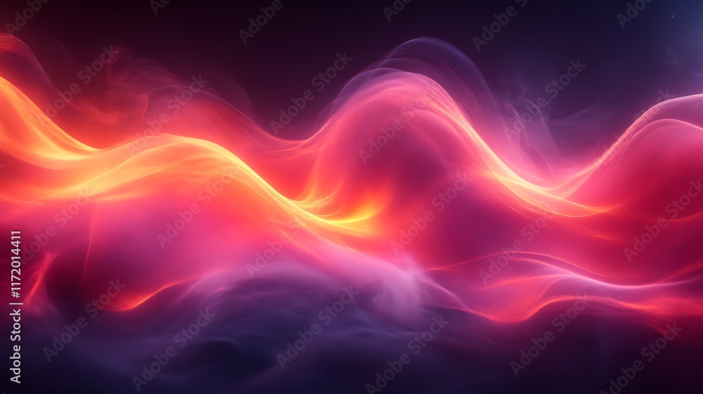 Abstract fiery pink and orange wave pattern. Abstract fiery pink and orange wave pattern.