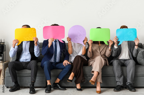 Group of business people wi...