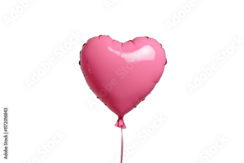 Valentine Day: Valentine Day concept: A balloon animal in the shape of a heart isolated on white background.
