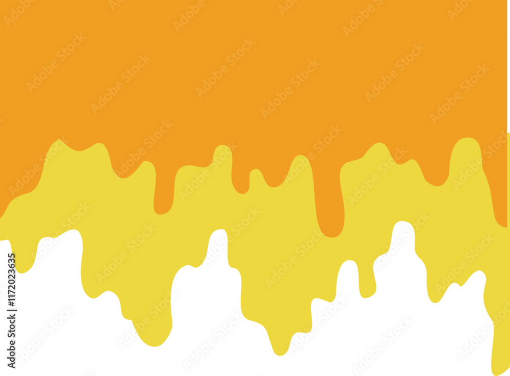 Obraz premium yellow paint dripping