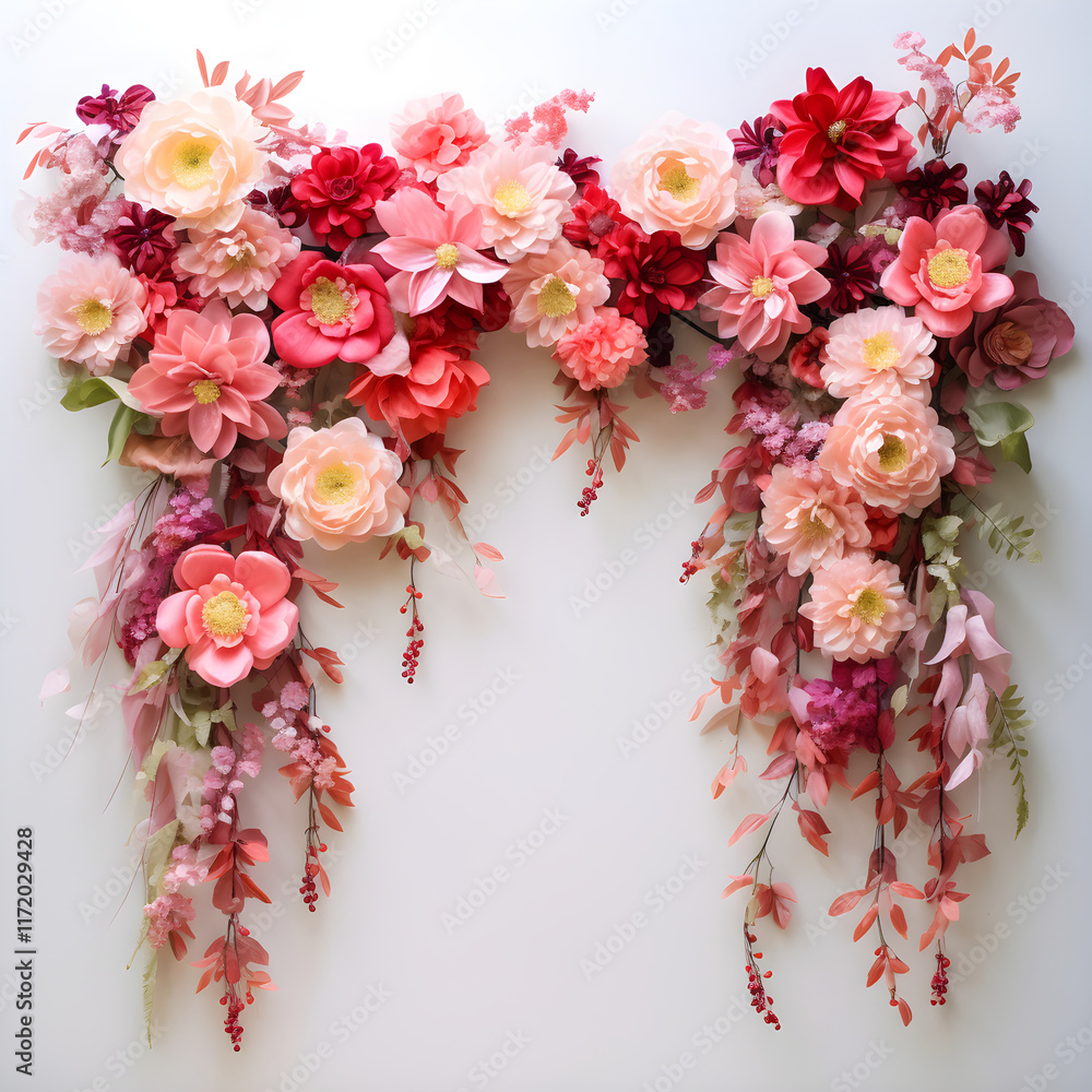 Vibrant Floral Garland - An Aesthetic Accessory for Celebrations and Decorations Vibrant Floral Garland - An Aesthetic Accessory for Celebrations and Decorations