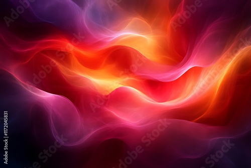 Wallpaper Mural Abstract swirling fiery and smoky colors. Torontodigital.ca