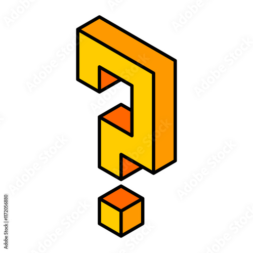 Yellow question mark icon