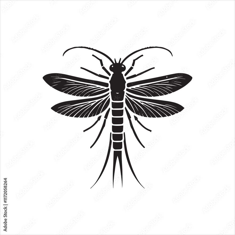 Obraz premium dragonfly on a white background