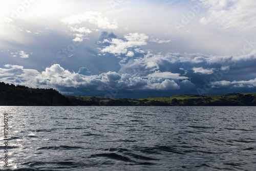 Clouds in the Tota lagoon photo