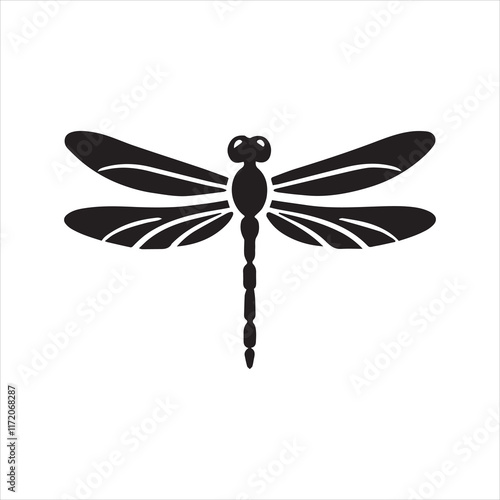 dragonfly isolated on white