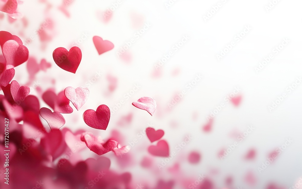 Colorful hearts float gracefully against a soft pink backdrop, symbolizing love and affection, perfect for celebrating Valentine's Day. Colorful hearts float gracefully against a soft pink backdrop, symbolizing love and affection, perfect for celebrating Valentine's Day.