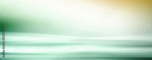 Abstract green and yellow gradient background with soft waves