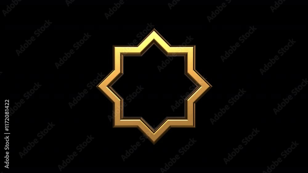 3D Islamic Ornament Animation on Transparent Background for Intro Ramadan Video Projects 3D Islamic Ornament Animation on Transparent Background for Intro Ramadan Video Projects