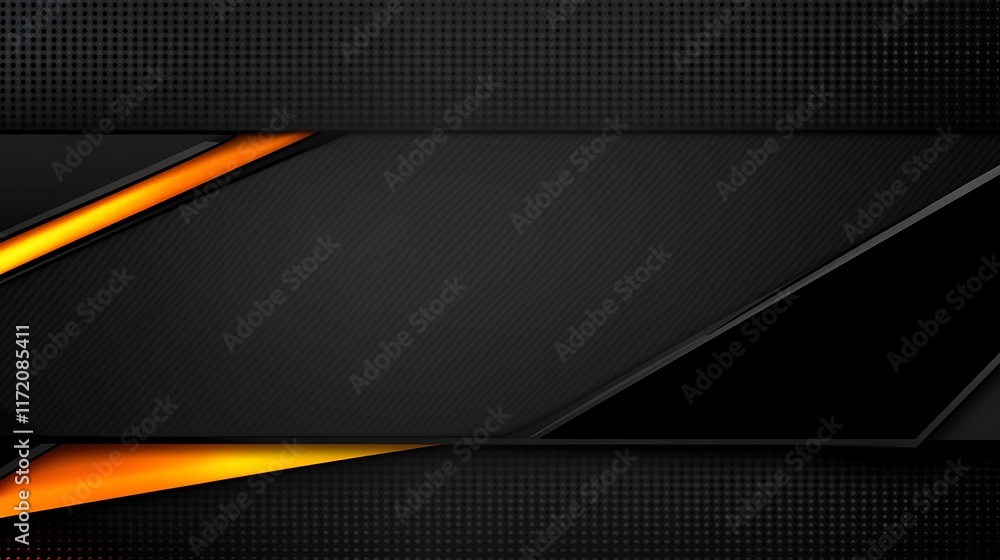 Abstract Black and Orange Geometric Design Abstract Black and Orange Geometric Design