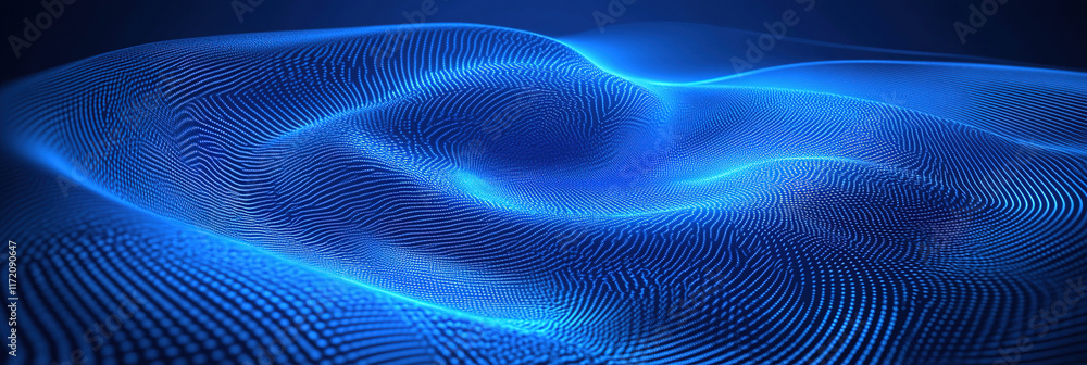 Dynamic Blue Particle Cascade: Abstract Marketing Background with Radiant Waves. Large-scale Perspective of Luminous Grid Lines and Flowing Energy. High-Quality 32K AI-Generated Design for Banners, Fl Dynamic Blue Particle Cascade: Abstract Marketing Background with Radiant Waves. Large-scale Perspective of Luminous Grid Lines and Flowing Energy. High-Quality 32K AI-Generated Design for Banners, Fl