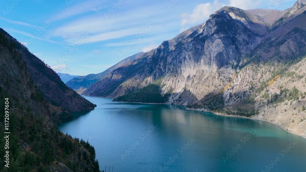 Canadian Mountain Landscape in BC - Seton Lake Lookout in British Columbia Canadian Mountain Landscape in BC - Seton Lake Lookout in British Columbia