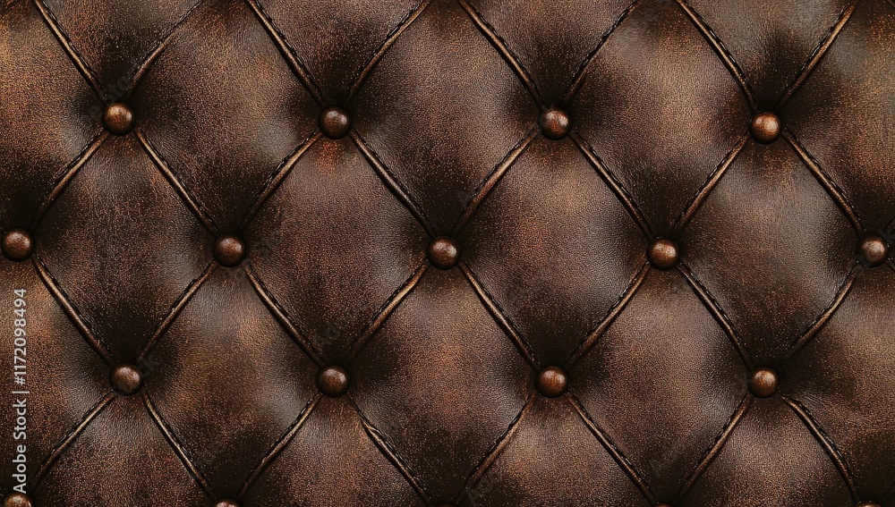 Fototapeta premium Dark Brown Leather Upholstery Texture