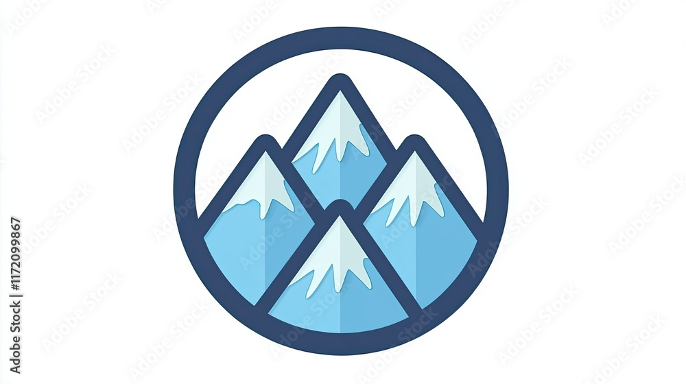 A stylized logo featuring three mountains with snow caps, representing nature and adventure. A stylized logo featuring three mountains with snow caps, representing nature and adventure.