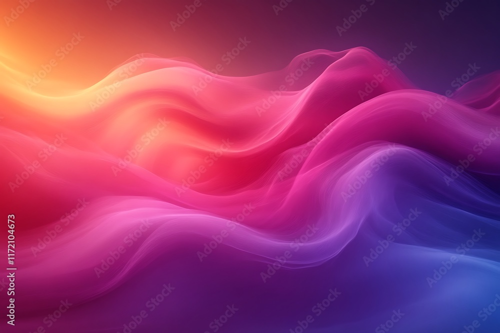 Obraz premium Abstract colorful wavy background. (8)