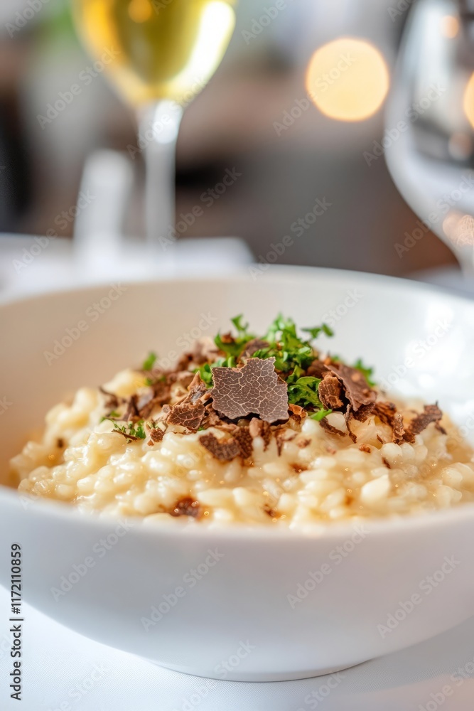 Risotto with truffles, dish with truffles, Fete de la Truffe, Truffles Festival Risotto with truffles, dish with truffles, Fete de la Truffe, Truffles Festival