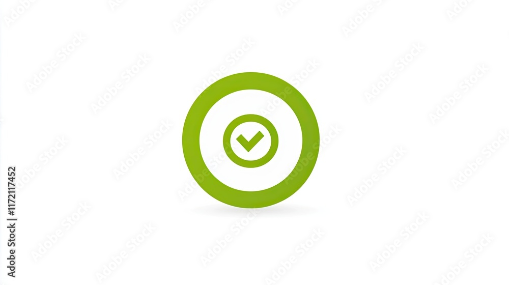 A green circular icon with a checkmark symbolizing approval or completion. A green circular icon with a checkmark symbolizing approval or completion.